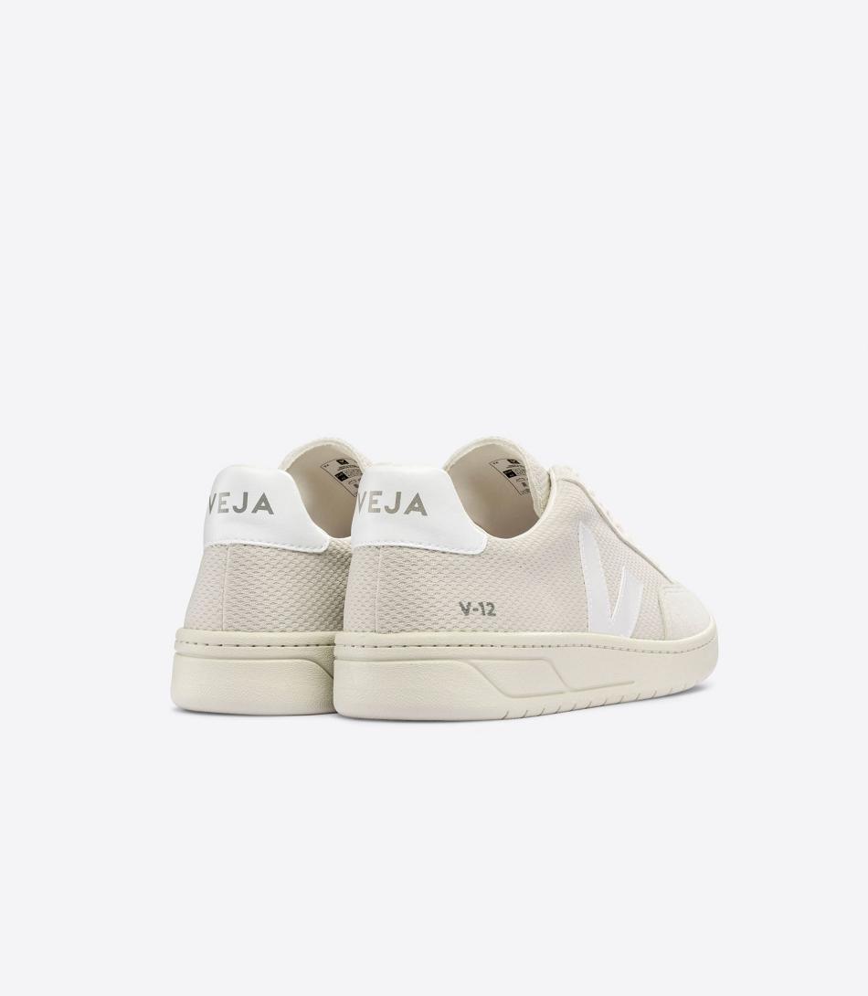 Veja Alveomesh Natural V-12 Herren Beige Weiß | CHQCS19090