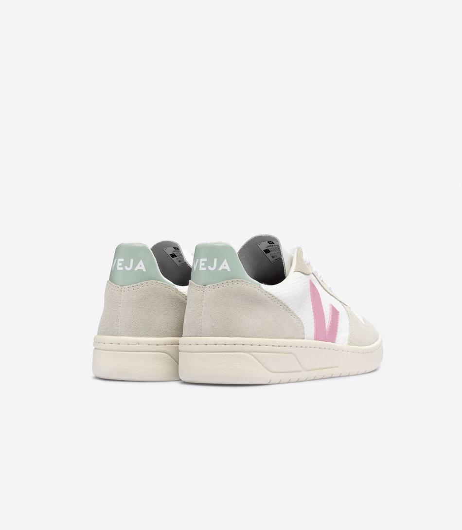 Veja B-mesh Guimauve Matcha V-10 Damen Weiß | ECHVG66947