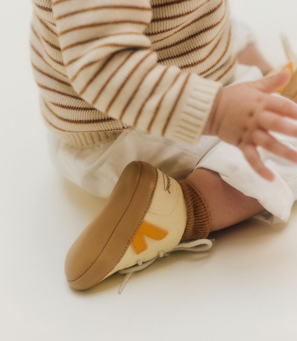 Veja Baby Canvas Bonpoint Butter Kids Vegan Beige | QCHWA45026