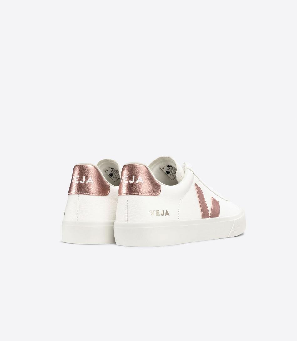 Veja Chromefree Leder Nacre Campo Damen Weiß | CHQAV83153