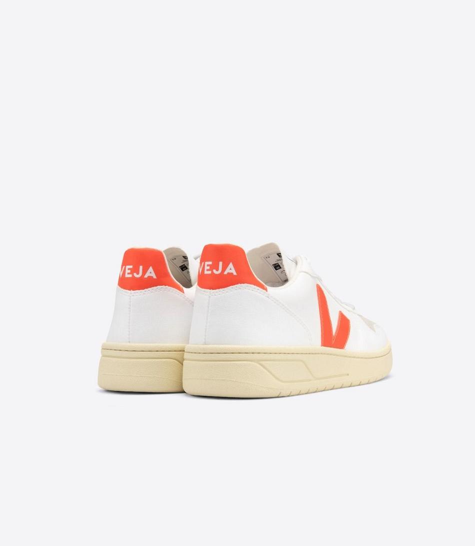 Veja Cwl Fluo V-10 Herren Weiß Orange | YCHVQ28730