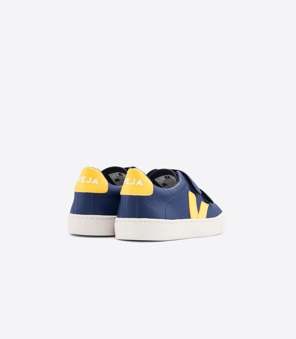 Veja Esplar Chromefree Leder Cobalt Tonic Kids Outlet Tiefesblau | CHQAV82260