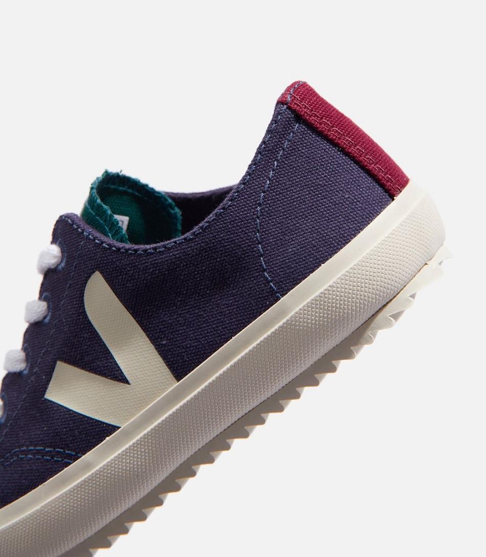 Veja Laces Canvas Multico Marine Flip Kinder Blau | LCHSX14686