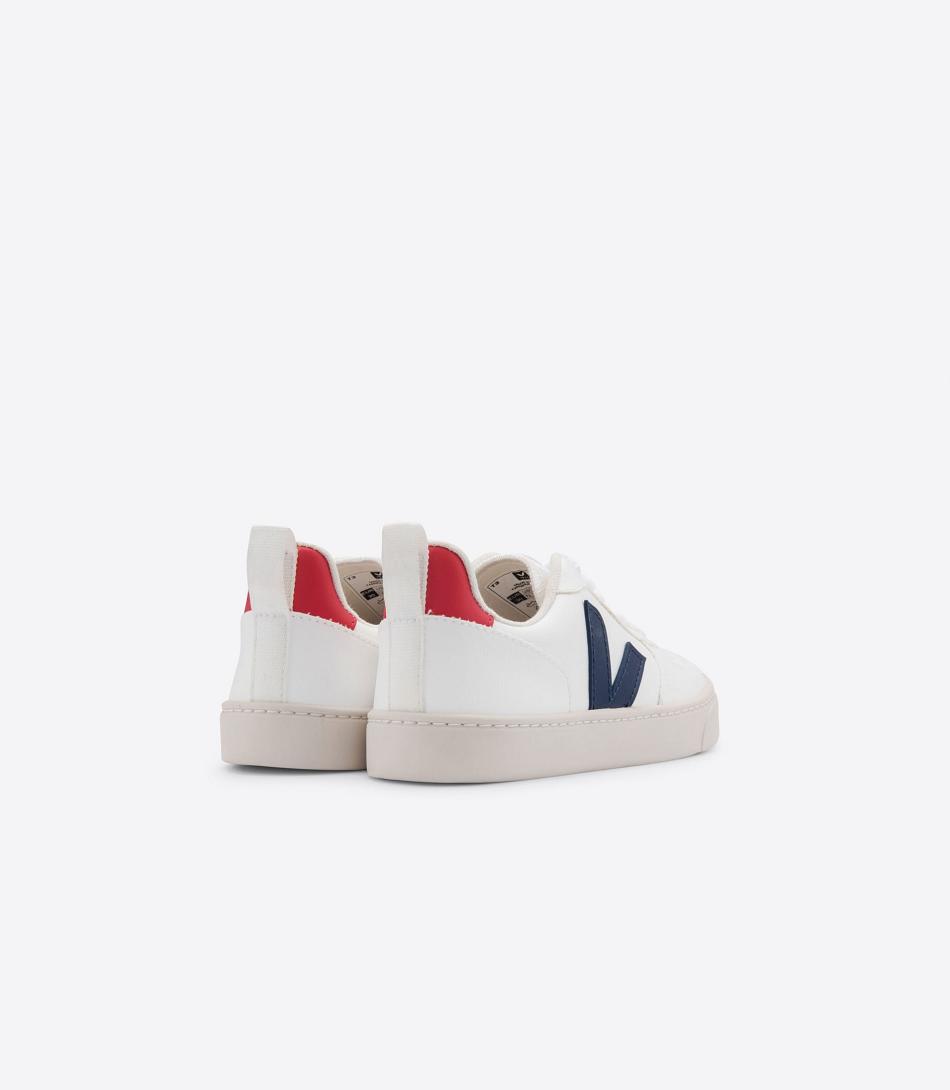 Veja Laces Cwl Cobalt Pekin V-10 Kinder Weiß Tiefesblau | ACHDF70612