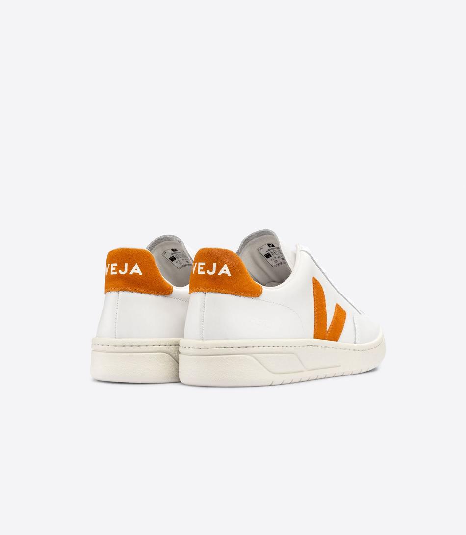 Veja Leder Pumpkin V-12 Herren Weiß | GCHEC52806