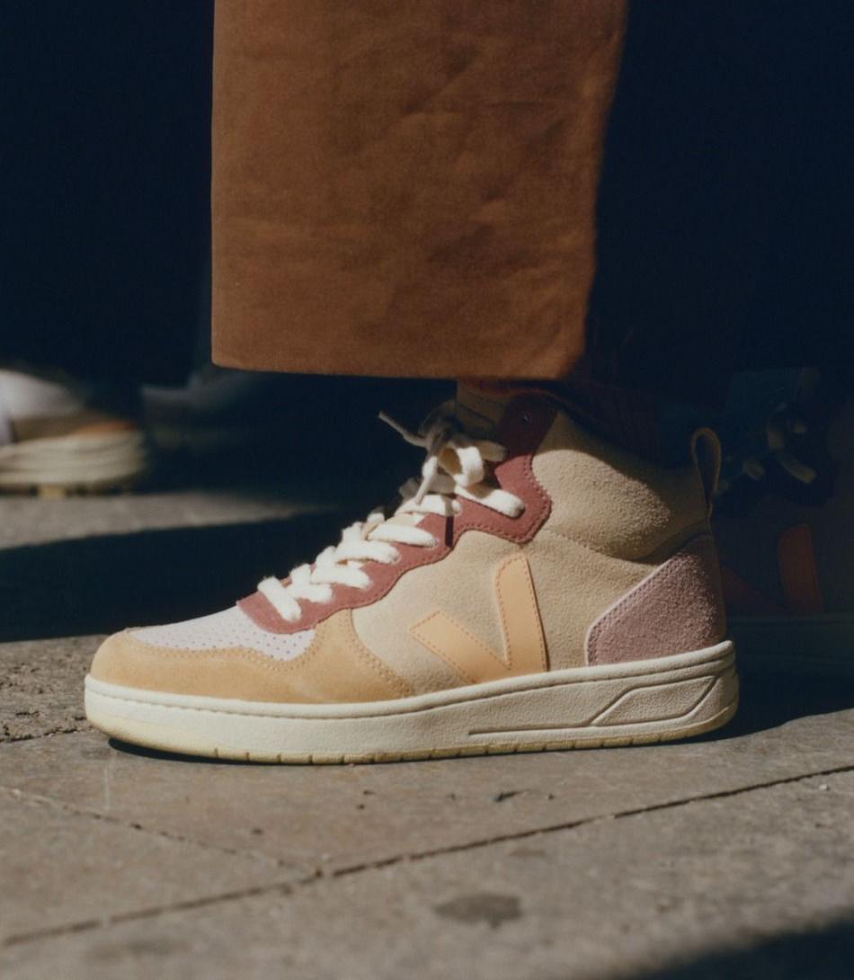 Veja Wildleder Multico Peach V-15 Damen Koralle | GCHEC71217