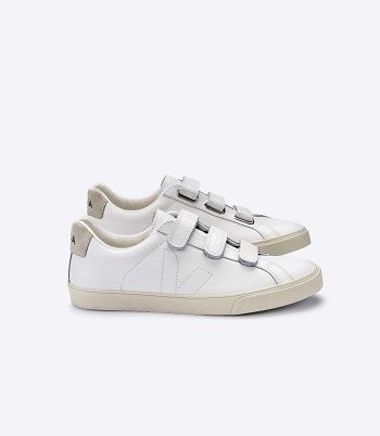 Veja 3-lock Leder Adults Outlet Weiß | CHQCS29091