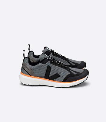 Veja Condor 2 Alveomesh Concrete Neon Adults Vegan Schwarz Orange | TCHPQ20460