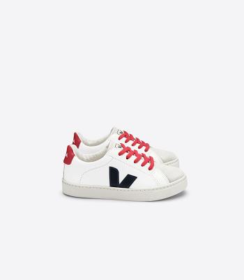 Veja Laces Chromefree Leder Nautico Pekin Esplar Kinder Weiß | CHNZX18595