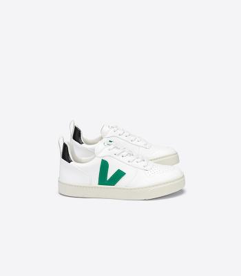 Veja Laces Cwl Emeraude V-10 Kinder Weiß Schwarz | BCHSD85254