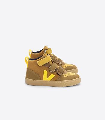 Veja Mid Wildleder Multico Camel Tonic V-10 Kinder Braun | YCHVQ59182