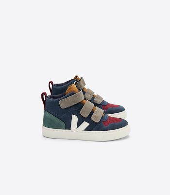 Veja Mid Wildleder Multico Nautico Cyprus V-10 Kinder Indigo | YCHVQ76830