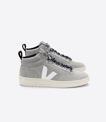 Veja Roraima Wildleder Oxford Adults Outlet Grau Weiß | SCHNY68326