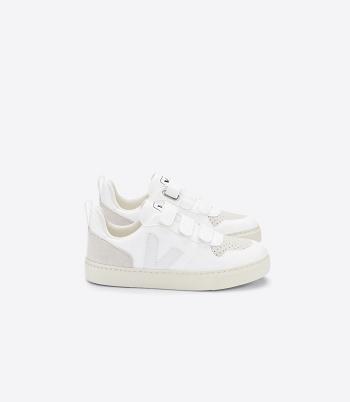 Veja V-10 Cwl Natural Kids Vegan Weiß Beige | UCHTG75007