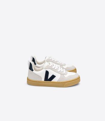 Veja V-10 Laces Cwl Nautico Kids Outlet Weiß | PCHER25336