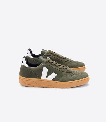 Veja V-10 Wildleder Mud Gum Sole Adults Outlet Weiß | GCHEC29647