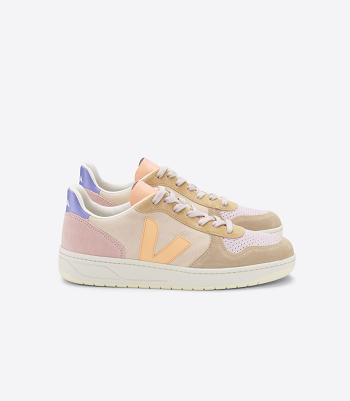 Veja Wildleder Multico Peach V-10 Damen Koralle | QCHWA16926